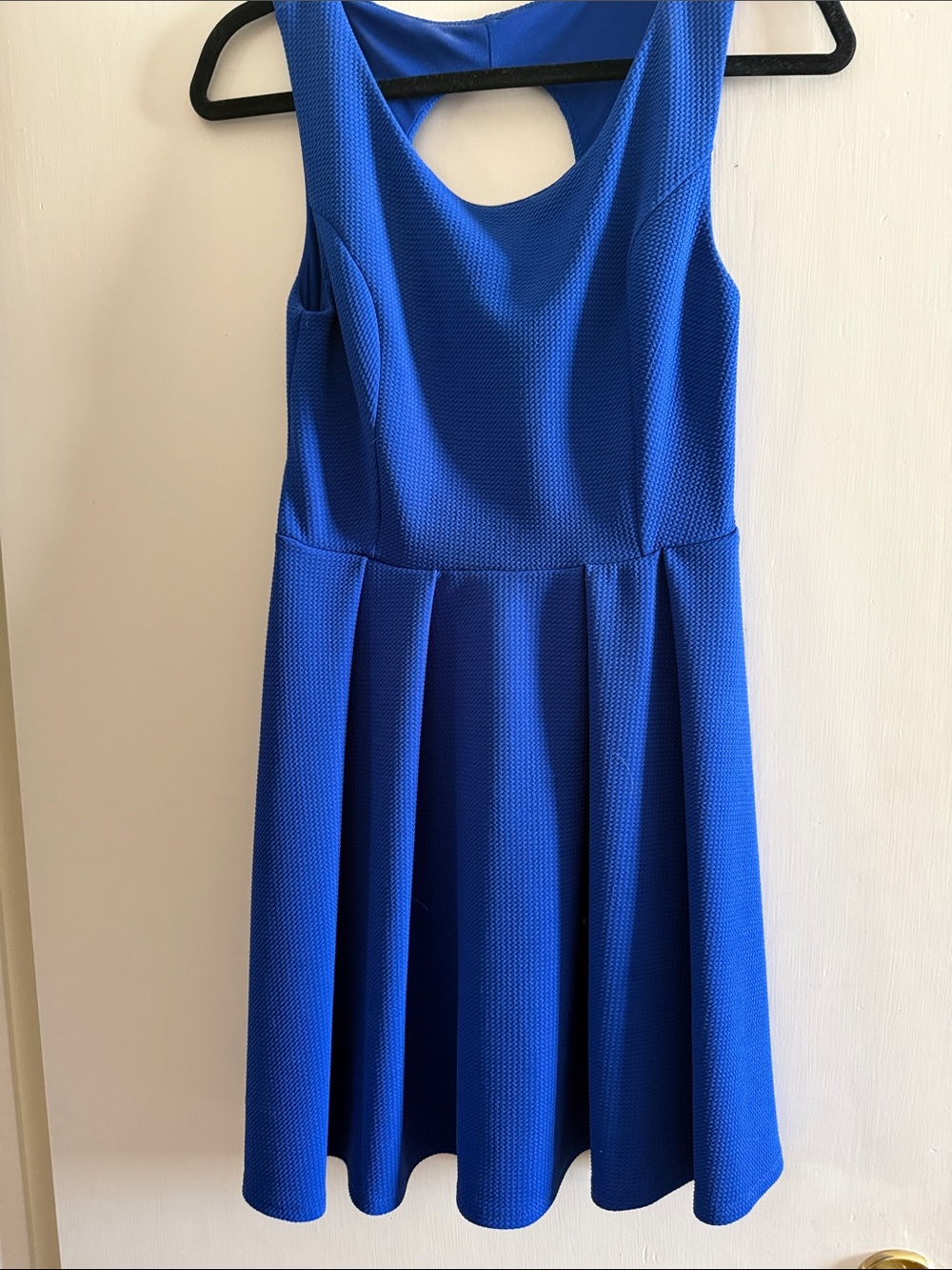 Ladies' Royal Blue Sleeveless Fit-and-Flare Dress